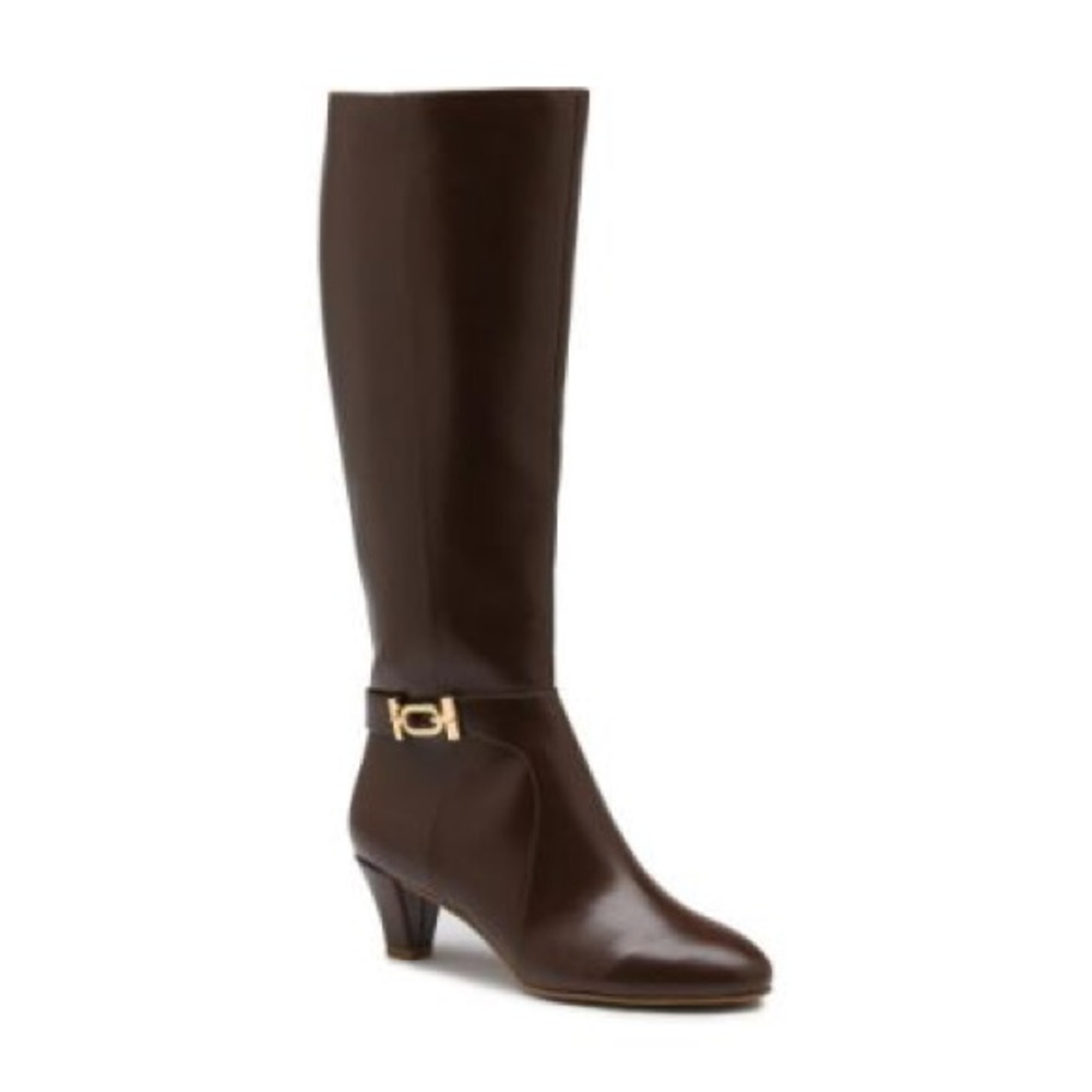 CAROLINE EXTENDED CALF HEELED RIDING BOOT